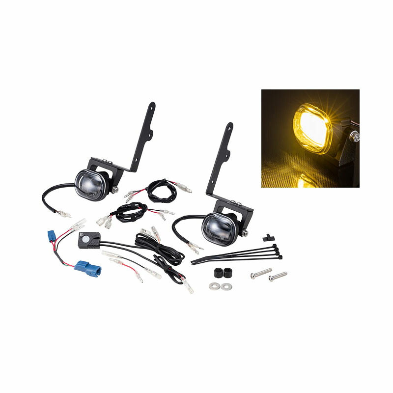 KIJIMA(キジマ) フォグランプキット イエローLED CT125 ハンターカブ 205-6158Y バイク|パーツダイレクト店