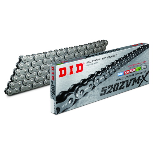 DID(大同工業) ZVM-Xシリーズチェーン 520ZVM-X-150L ZJ(カシメ) スチール DID520ZVM-X-150L バイク｜パーツダイレクト店