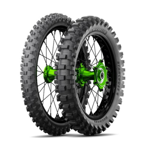 MICHELIN(ミシュラン) STARCROSS 6 MEDIUM HARD 100/90-19 57M TT リア 775871 バイク タイヤ オフロードレース