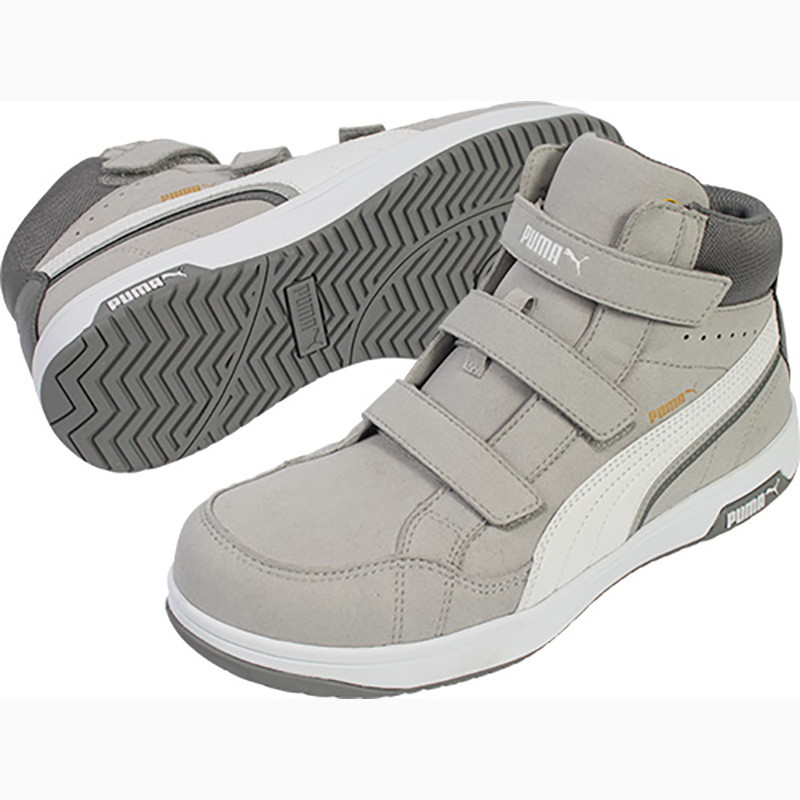 PUMA ヘリテイジ エアツイスト2.0 グレー ミッド 27.0cm PUMA632060-270 作業 安全 保安 安全靴・作業靴・ワークシューズ