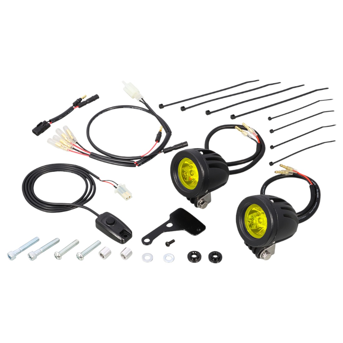 KITACO LEDシャトルビームキット ライムイエロー レブル250 800-1860330 バイク フォグランプ・キット｜パーツダイレクト店