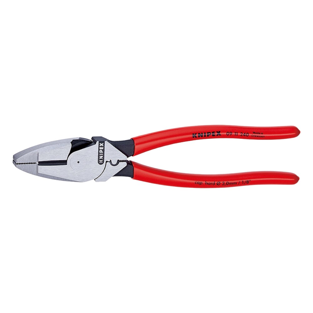KNIPEX(クニペックス) 0911-240SB 架線工事用強力ペンチ(圧着付)