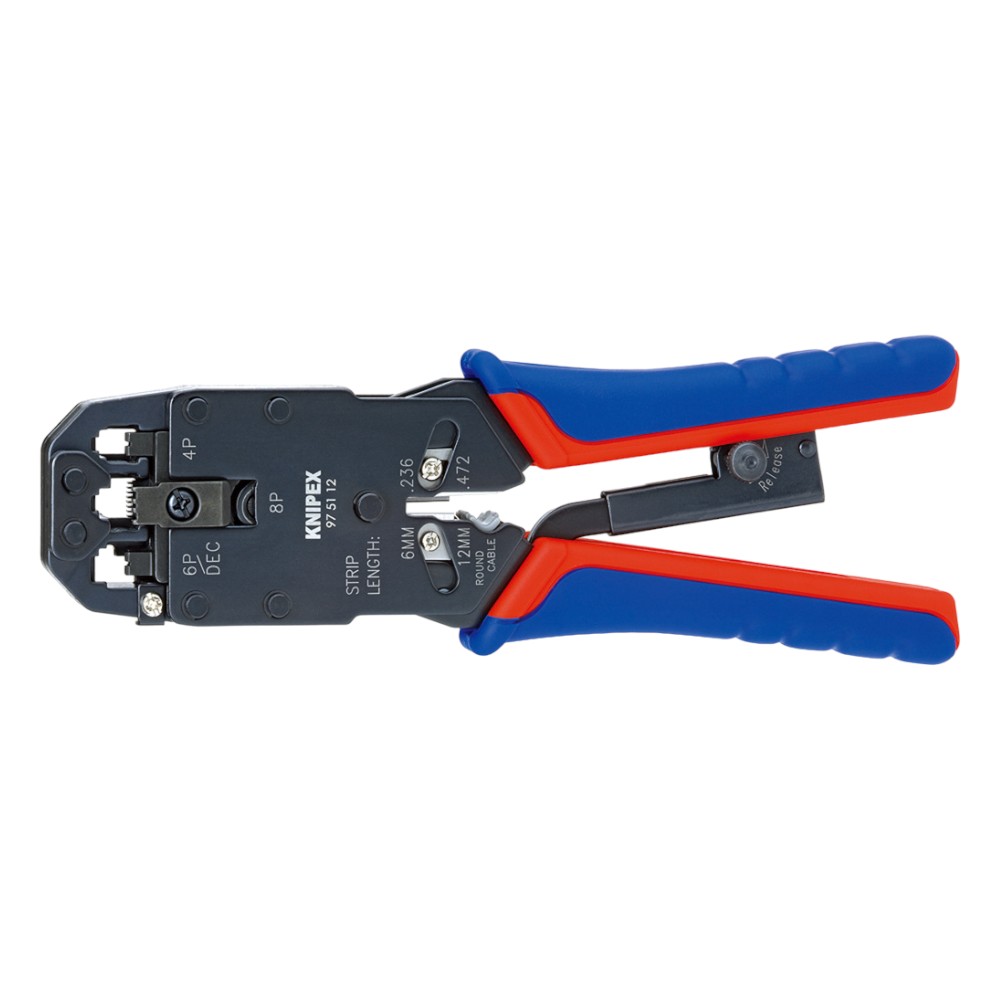 KNIPEX(クニペックス) 9751-12SB ウエスタンプラグ圧着ペンチ(4/6/8ピン)|パーツダイレクト店