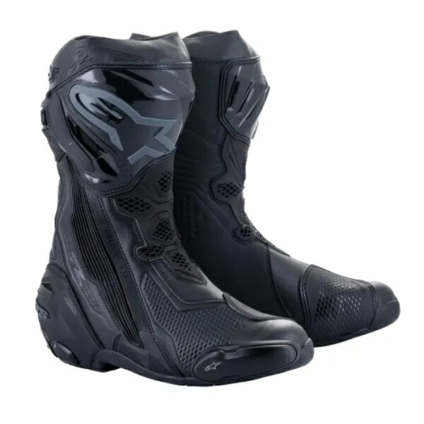 alpinestars SUPERTECH-R BOOT ブラック/ブラック 45(29.5cm) バイク オンロードブーツ