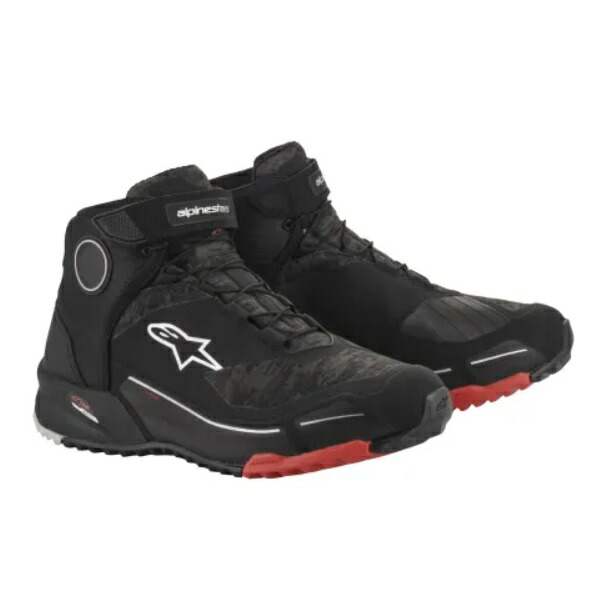 alpinestars CR-X DRYSTAR RIDING SHOE ブラックカモ/レッド 9(26.5cm) バイク シューズ 21,897円
