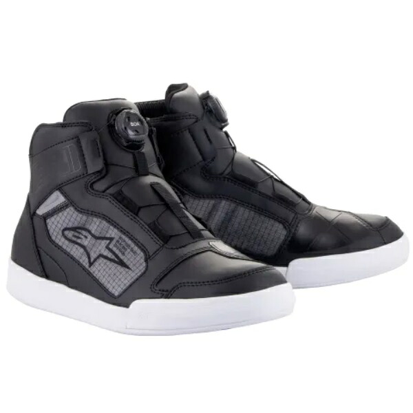 alpinestars AXIOM BOA WATERPROOF SHOE ブラック/ホワイト 9.5(27.0cm) バイク シューズ｜パーツダイレクト店