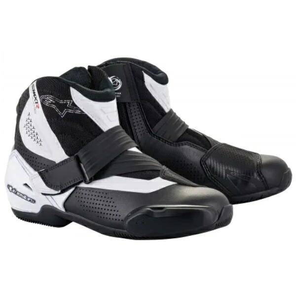 alpinestars SMX-1 R V2 VENTED BOOT ブラック/ホワイト 44(28.5cm) バイク シューズ