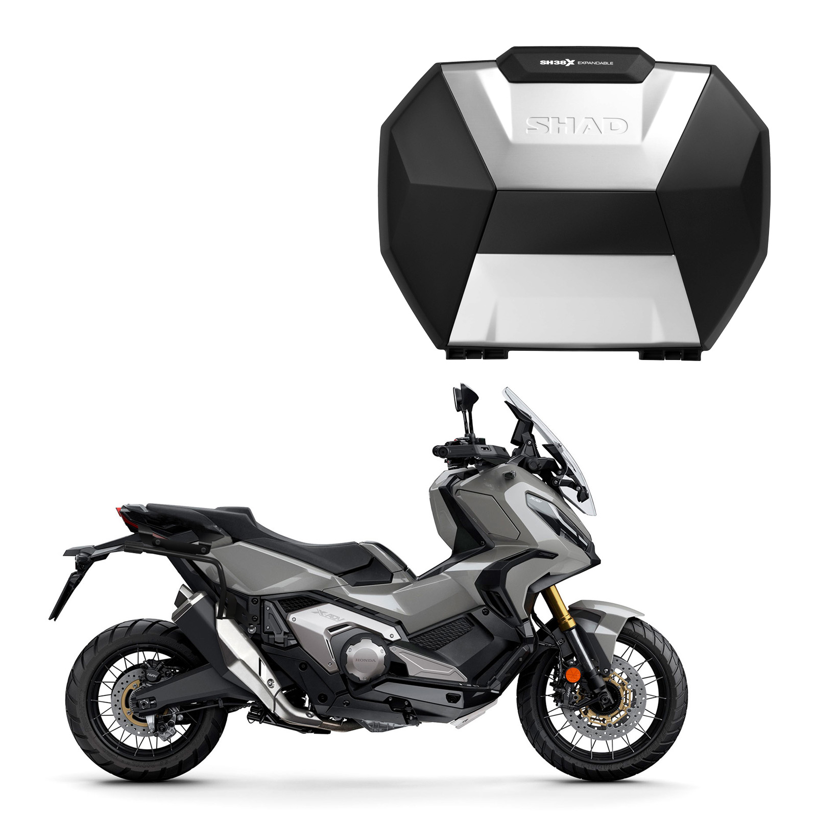 SHAD(シャッド) 【セット品】SH38X サイドケース アルミパネル+フィッティングキット X-ADV(21-26) バイク ステー｜パーツダイレクト店