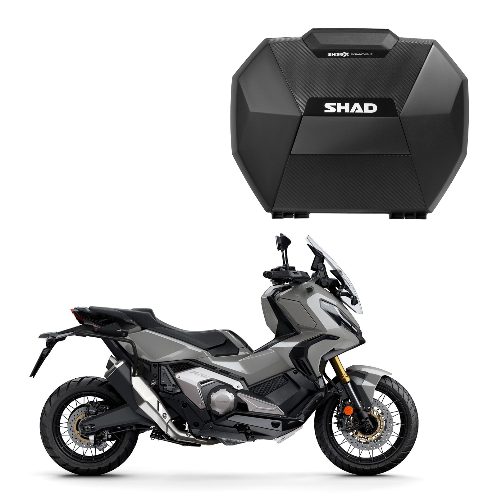 SHAD(シャッド) 【セット品】SH38X サイドケース カーボン+フィッティングキット X-ADV(21-26) バイク ステー｜パーツダイレクト店