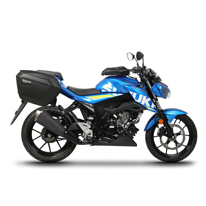 【先着クーポン有】SHAD(シャッド) 【セット品】SH23 サイドケース+フィッティングキット GSX-R125/GSX-S125(18-24) バイク ステー｜パーツダイレクト店