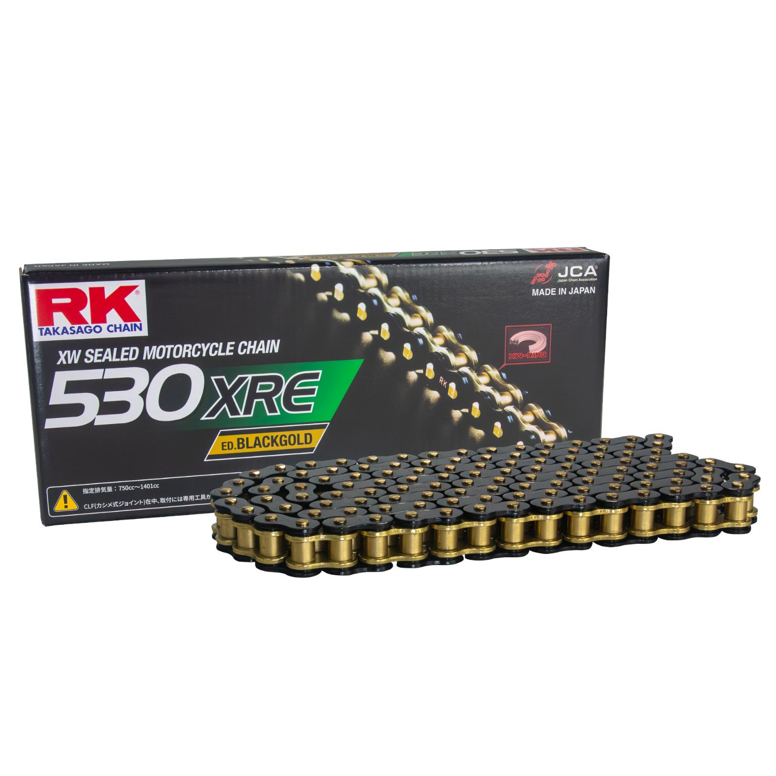 RK Japan XREシリーズ BG530XRE-50F カシメタイプ ブラック&ゴールド バイク チェーン 91,515円