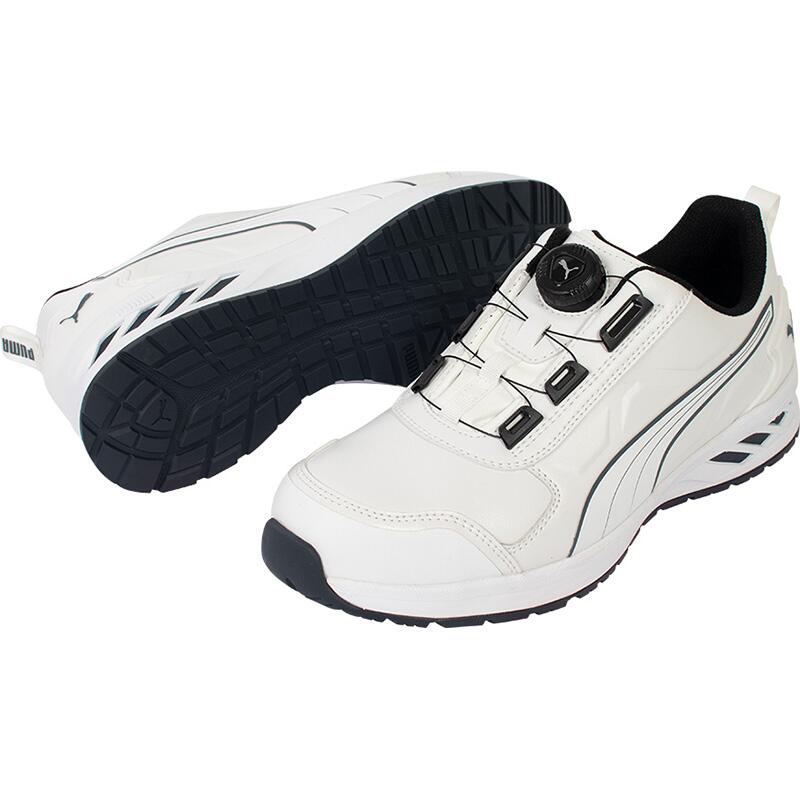 PUMA アスレチックライダー2.0 ディスク ローカット ホワイト 28.0cm PUMA642480-280 作業 安全 保安 安全靴・作業靴・ワークシューズ
