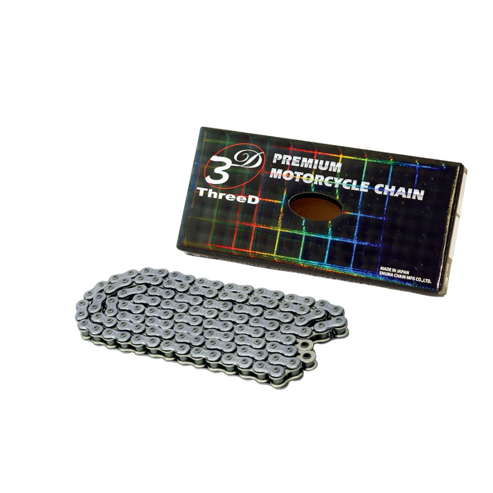 EKチェーン(江沼チェーン) ThreeD レーシングシリーズ 520SP-116L シルバー MLJ(カシメジョイント) 520SP(CR/NP)-116L-MLJ バイク チェーン