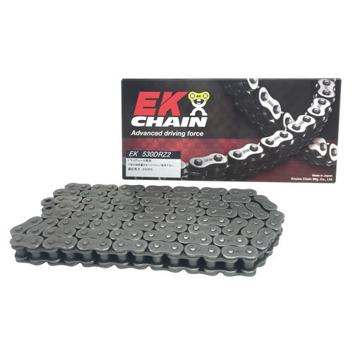 EKチェーン(江沼チェーン) DRZシリーズ 530DRZ2-126L スチール SKJ(セミプレスクリップジョイント) 530DRZ2-126L-SKJ バイク チェーン