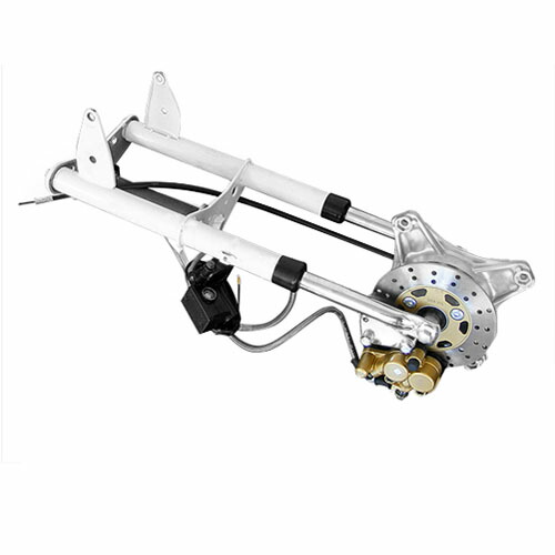 田中商会 ca0117 ノーマルルックフロントフォーク ディスクブレーキキット 580mm ダックス/シャリィ用 純正タイプ ホワイトステム付 バイク