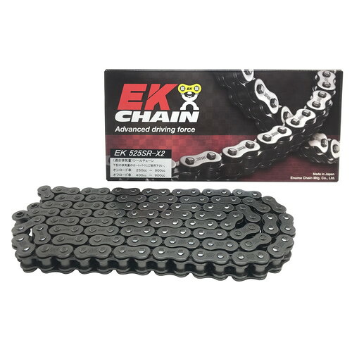 EKチェーン(江沼チェーン) SRXシリーズ 525SRX2-148L スチール MLJ(カシメジョイント) 525SRX2-148L-MLJ バイク チェーン