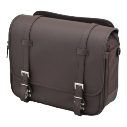 ヘンリービギンズ DHS-58 サドルバッグ インナー防水 ブラウン 18L 48402 バイク サイドバッグ