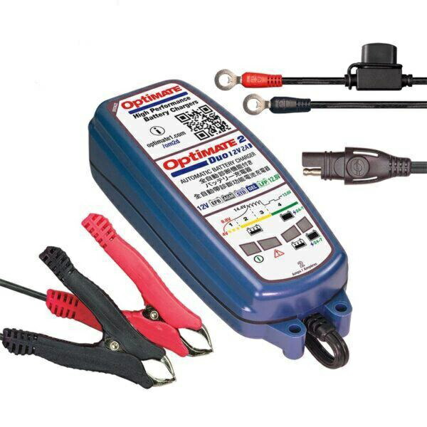 TecMATE OptiMate2 DUO バッテリー充電器 TM-557 バイク バッテリー