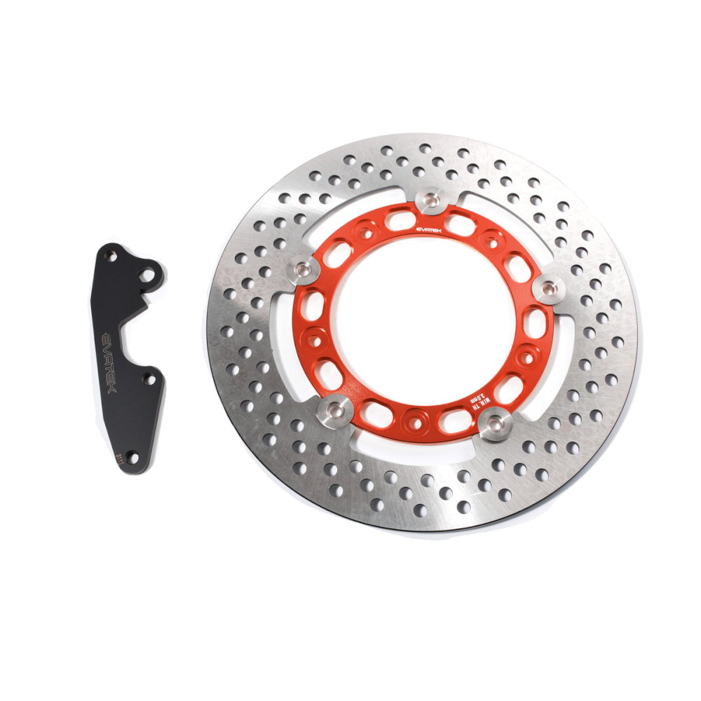 EVATEK(エヴァテック) フロントブレーキ245mm ディスクキット レッド クロスカブ110 EVT-3111-RD バイク ディスクローター