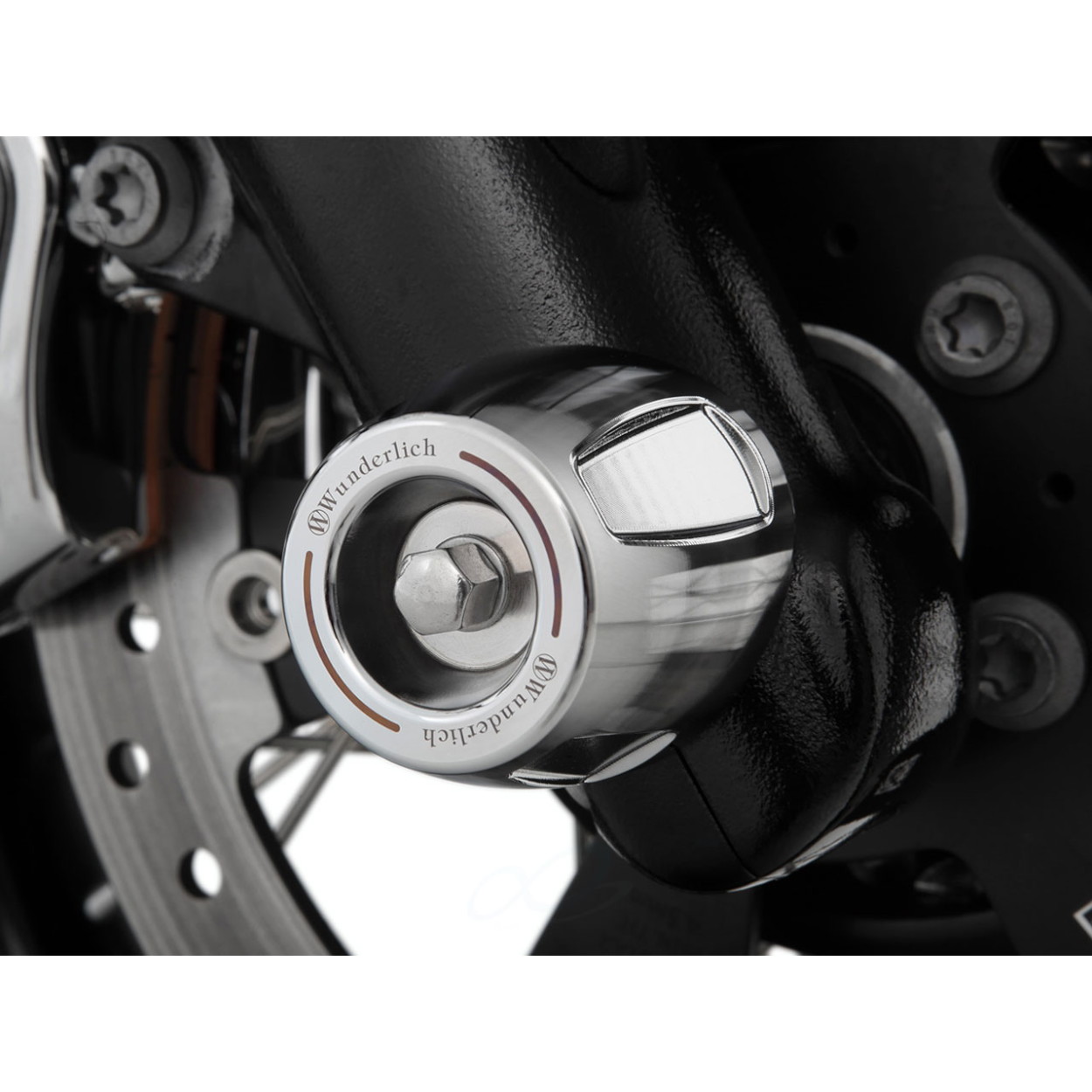 Wunderlich(ワンダーリッヒ) フロントアクスルスライダー クローム W11890-000 バイク 外装｜パーツダイレクト店