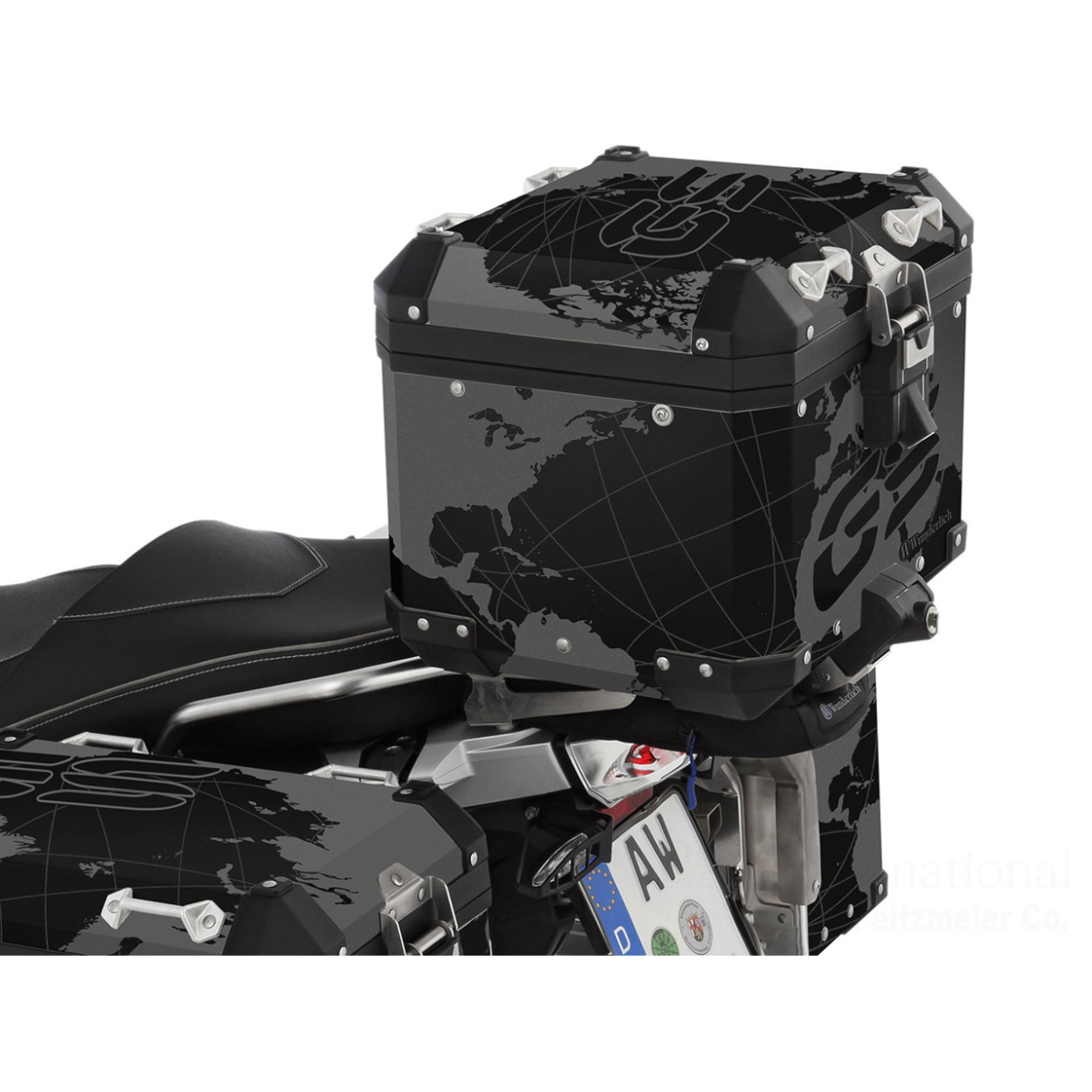 Wunderlich(ワンダーリッヒ) デカールフィルム Triple ブラック Edition for 純正アルミトップケース W48702-007 バイク ケース・バッグアクセサリー
