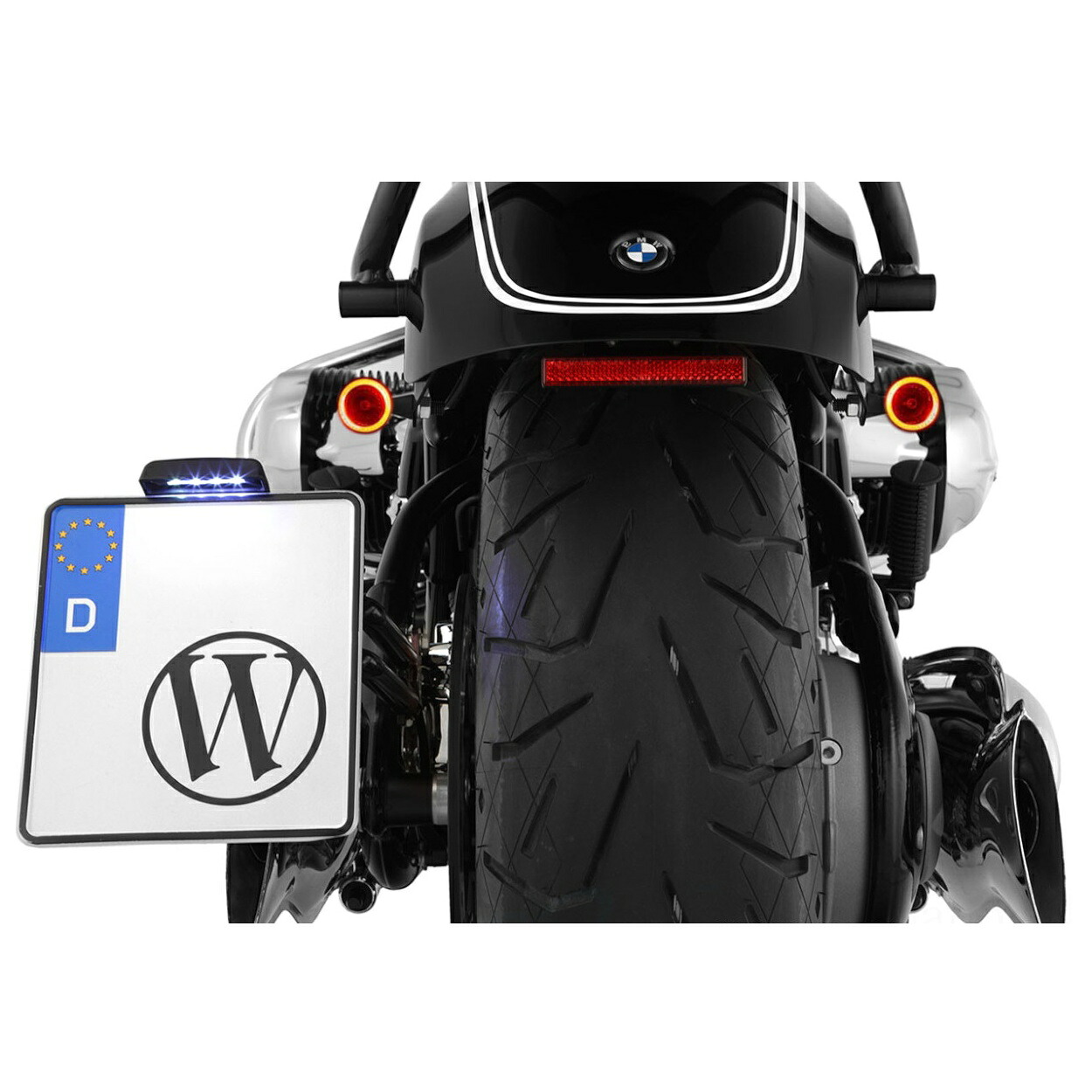 Wunderlich(ワンダーリッヒ) ライセンスプレートサポート スイングアームマウント コンプリートキット (ウインカー;ブラック) W18558-002 + KM180-200 x2 W18512-SET バイク 外装 フェンダーレスキット・ナンバー