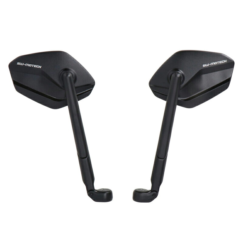 SW-MOTECH SPORT ミラー セット ロング/ロータイプ M8×P1.25(正ネジ/正ネジ) ブラック MIR0085011301 バイク