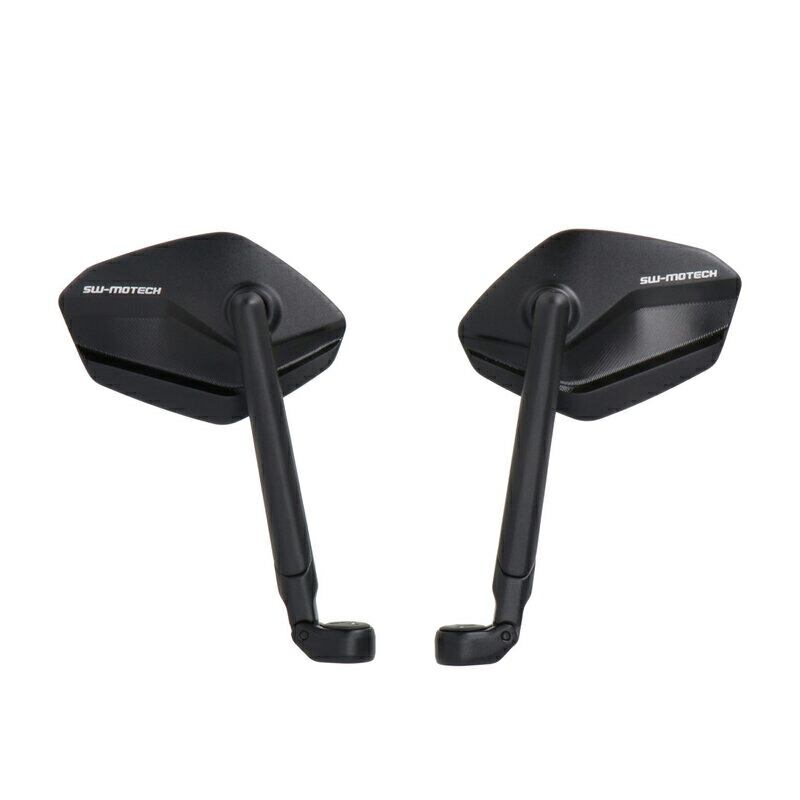 SW-MOTECH SPORT ミラー セット ショート/ロータイプ M10×P1.25(正ネジ/正ネジ) ブラック MIR0085010401 バイク