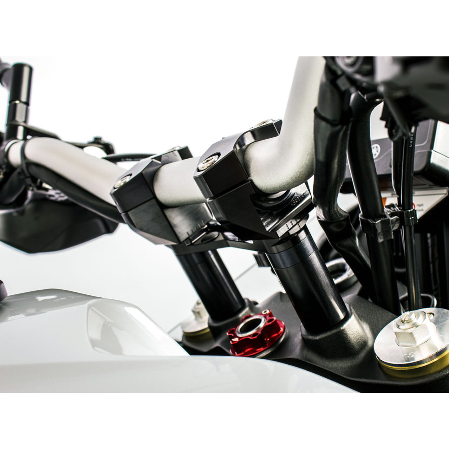 GILLES TOOLING アジャスタブルハンドルバーライザー マウントキット 2DGT 2DGT06-BK バイク|パーツダイレクト店
