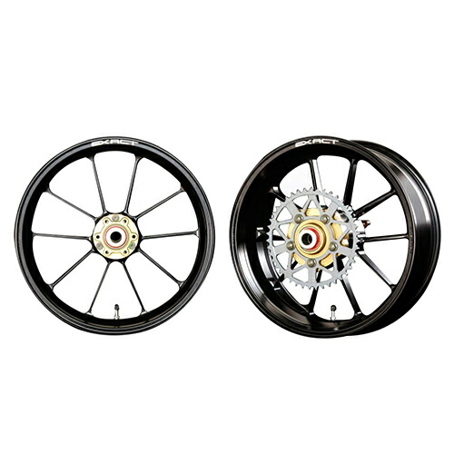 ADVANTAGE EXACT(アドバンテージ イグザクト) EXACT II RACING10 フル鍛造アルミホイール 半艶ブラック 5410R-Y030-2SB バイク