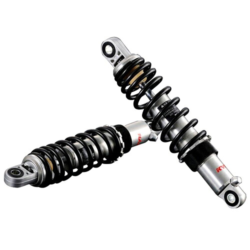 ADVANTAGE KYB ビンテージタイプ リアショック 削り出しボディー KGS325-S080-BK バイク
