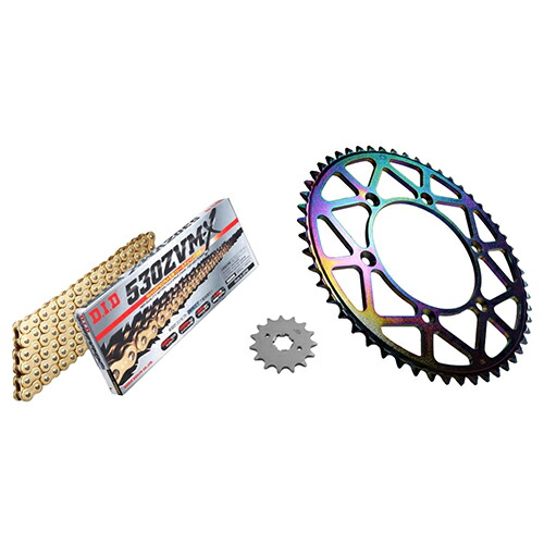 ADVANTAGE XAM&DID ドライブチェーン&前後スプロケットキット(タフライトスチール) ゴールド XTS013-G バイク 駆動系セット 31,818円