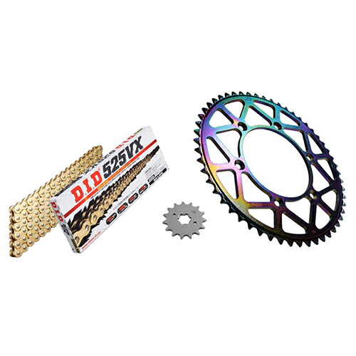 ADVANTAGE XAM&DID ドライブチェーン&前後スプロケットキット(タフライトスチール) ゴールド XTK011-G バイク 駆動系セット｜パーツダイレクト店