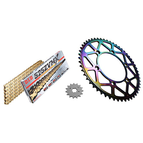 ADVANTAGE XAM&DID ドライブチェーン&前後スプロケットキット(タフライトスチール) ゴールド XTK030-G バイク 駆動系セット 30,230円