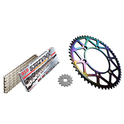 ADVANTAGE XAM&DID ドライブチェーン&前後スプロケットキット(タフライトスチール) シルバー XTH020-S バイク 駆動系セット
