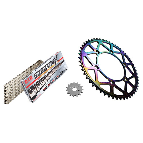 ADVANTAGE XAM&DID ドライブチェーン&前後スプロケットキット(タフライトスチール) シルバー XTS006-S バイク 駆動系セット｜パーツダイレクト店