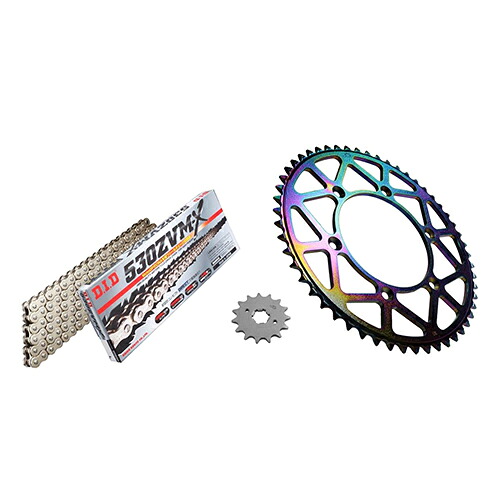 ADVANTAGE XAM&DID ドライブチェーン&前後スプロケットキット(タフライトスチール) シルバー XTS007-S バイク 駆動系セット