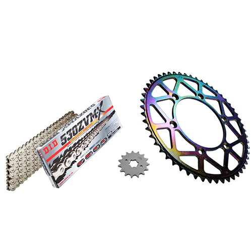 ADVANTAGE XAM&DID ドライブチェーン&前後スプロケットキット(タフライトスチール) シルバー XTS013-S バイク 駆動系セット