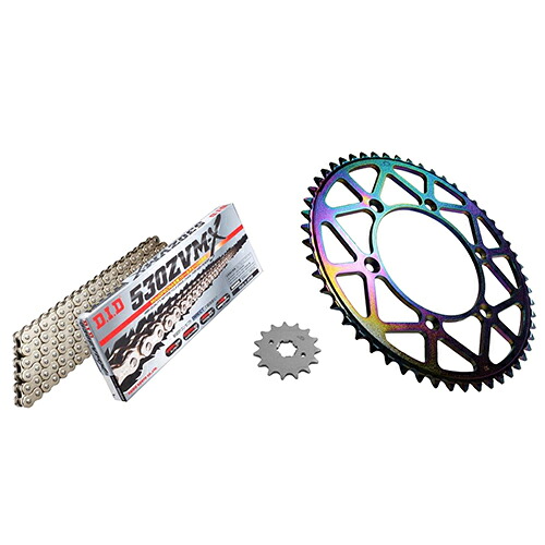 ADVANTAGE XAM&DID ドライブチェーン&前後スプロケットキット(タフライトスチール) シルバー XTS017-S バイク 駆動系セット