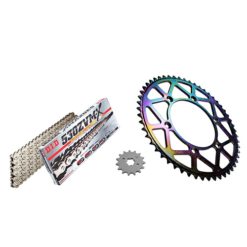 ADVANTAGE XAM&DID ドライブチェーン&前後スプロケットキット(タフライトスチール) シルバー XTS025-S バイク 駆動系セット