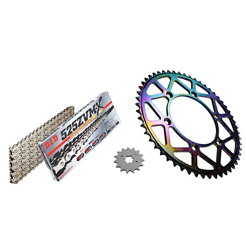 ADVANTAGE XAM&DID ドライブチェーン&前後スプロケットキット(タフライトスチール) シルバー XTK036-S バイク 駆動系セット