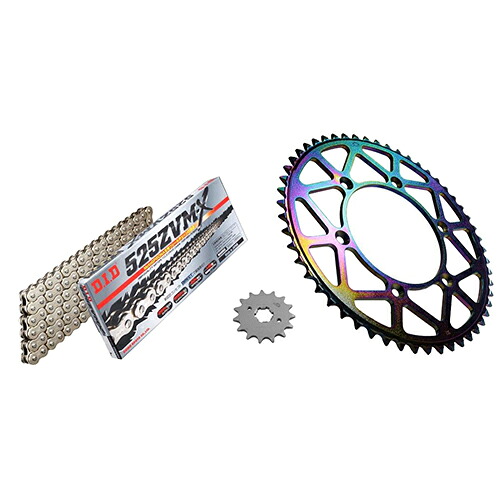 ADVANTAGE XAM&DID ドライブチェーン&前後スプロケットキット(タフライトスチール) シルバー XTK039-S バイク 駆動系セット
