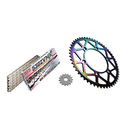 ADVANTAGE XAM&DID ドライブチェーン&前後スプロケットキット(タフライトスチール) シルバー XTK043-S バイク 駆動系セット