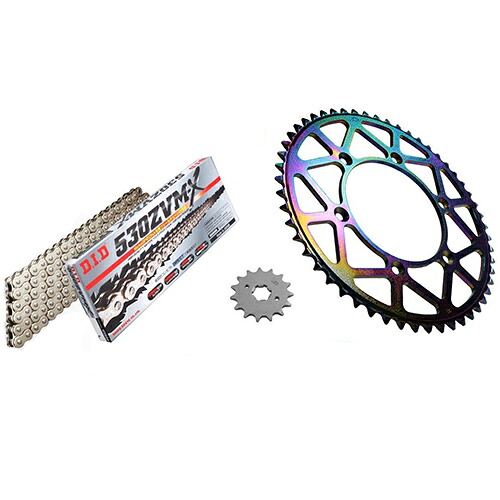 ADVANTAGE XAM&DID ドライブチェーン&前後スプロケットキット(タフライトスチール) シルバー XTK064-S バイク 駆動系セット