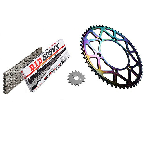 ADVANTAGE XAM&DID ドライブチェーン&前後スプロケットキット(タフライトスチール) スチール XTH015-B バイク 駆動系セット