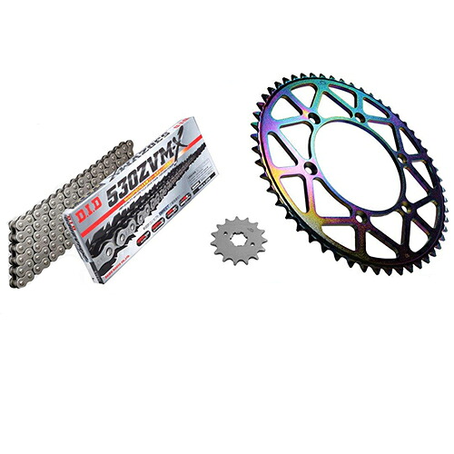 ADVANTAGE XAM&DID ドライブチェーン&前後スプロケットキット(タフライトスチール) スチール XTY015-B バイク 駆動系セット｜パーツダイレクト店