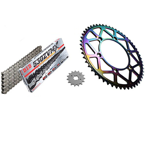 ADVANTAGE XAM&DID ドライブチェーン&前後スプロケットキット(タフライトスチール) スチール XTS025-B バイク 駆動系セット
