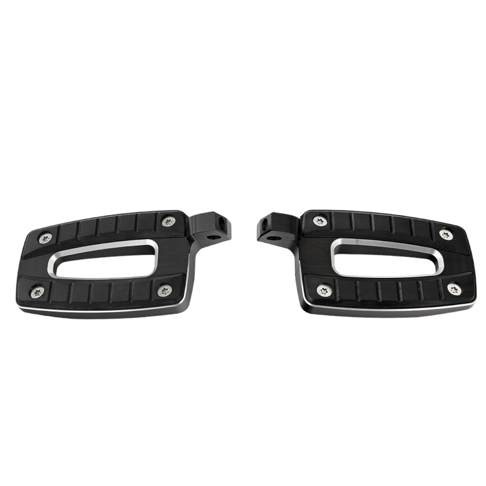 Wunderlich(ワンダーリッヒ) フットレストロワーニング ERGO-COMFORT (パッセンジャー用) ブラック R18 W18800-102 バイク ステップ・ステップゴム