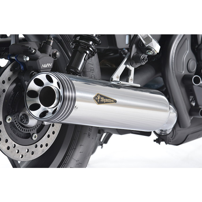 R&rsquo;s Gear(アールズギア) ワイバンクラシック スリップオンマフラー Rebel500(17-22)(23-) ステンポリッシュ MH56-03CP バイク スリップオンマフラー・サイレンサー｜パーツダイレクト店