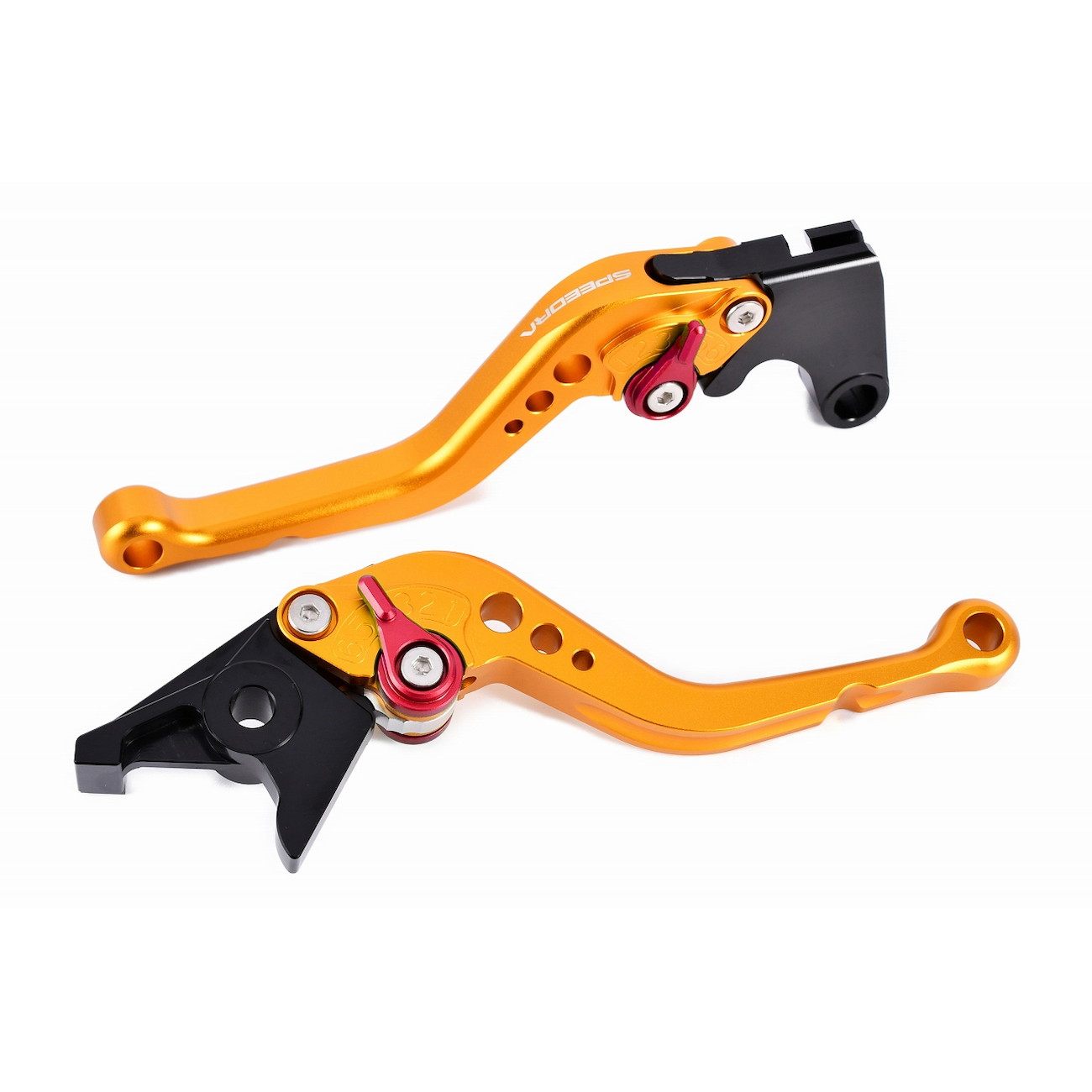 SPEEDRA アジャストレバー スタンダードショート(レバー/マットゴールド アジャスター/マットブラック) LVCM084GD-BK バイク